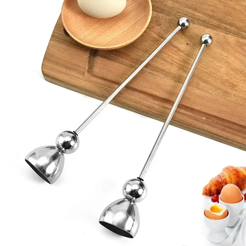 Egg Cutter Opener Egg Stainless Steel Breaker Break Beat Clipper Scissor Shell Boiled Kitchen Tool Cooked Snipper Whisk