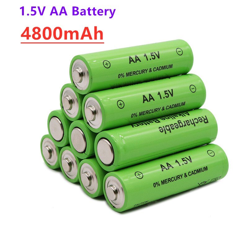 neue 1,5 V AA akku 4800mAh 1,5 V Neue Alkalischer batery für LED licht spielzeug mp3