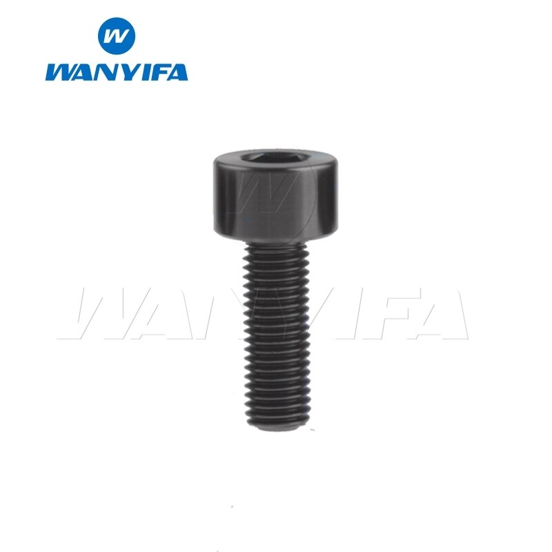 Wanyifa titan bolt  m5 x 10 12 16 18mm unbrakonøkkel stigma hode ti skrue til sykkelstamme setepinne: M5 x 16mm svart