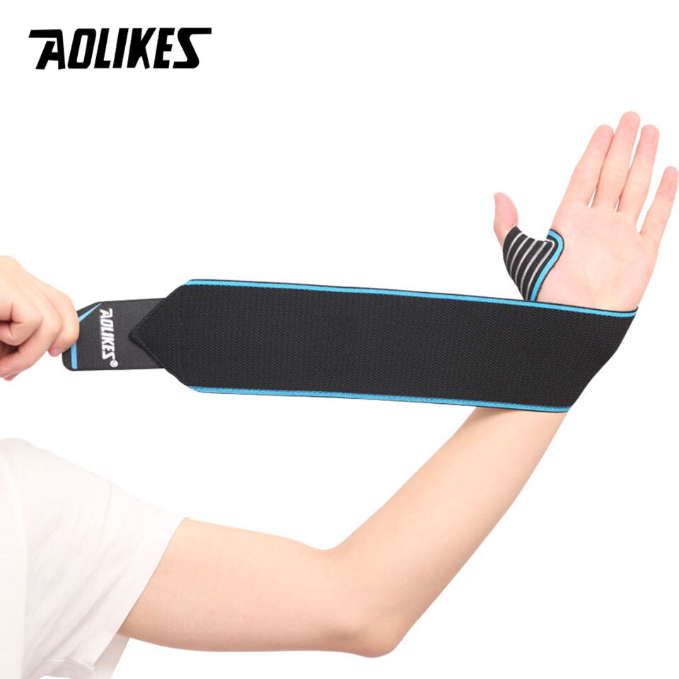 1 stk håndledsstøtte elastisk sport bandage gym armbånd fitness styrkeløft vægtløftning træning sikkerhed åndbar beskyttelse