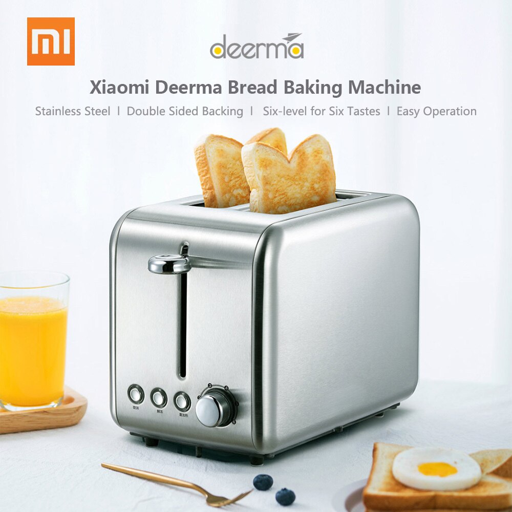 Xiaomi deerma brødbagemaskine elektrisk brødrister husholdningsautomatisk morgenmad toast sandwich maker genopvarm køkken grill ovn