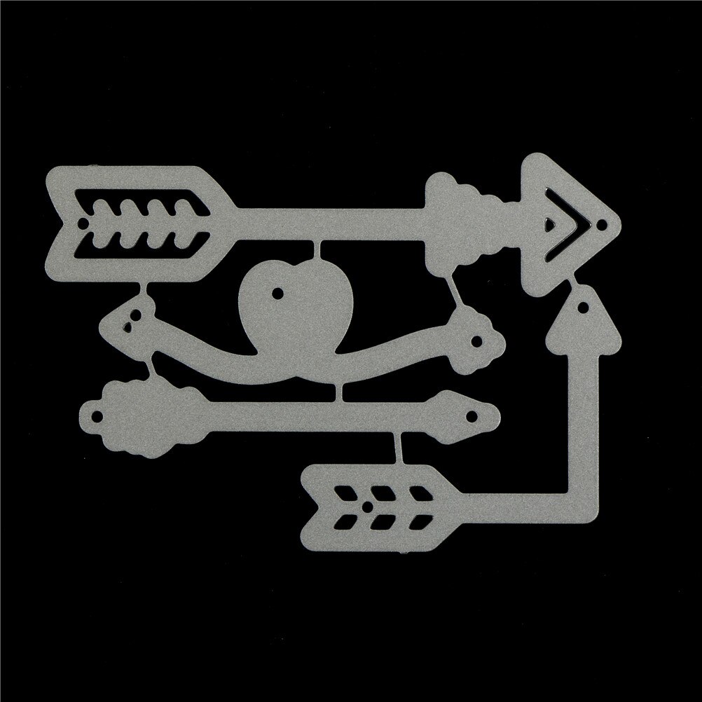 4Pcs Embossing Paper Cards Decor Stencils for Scrapbooking Album Pop Love Stripe Metal Cutting Dies