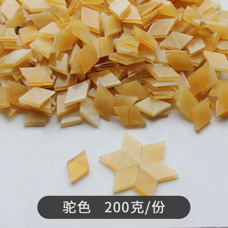 200G Diamant Vormige Glazen Mozaïek Tegels Stukken Ruit Diy Craft Accessoires Mozaïek Maken Materiaal Handgemaakte Kandelaar Lampen: h