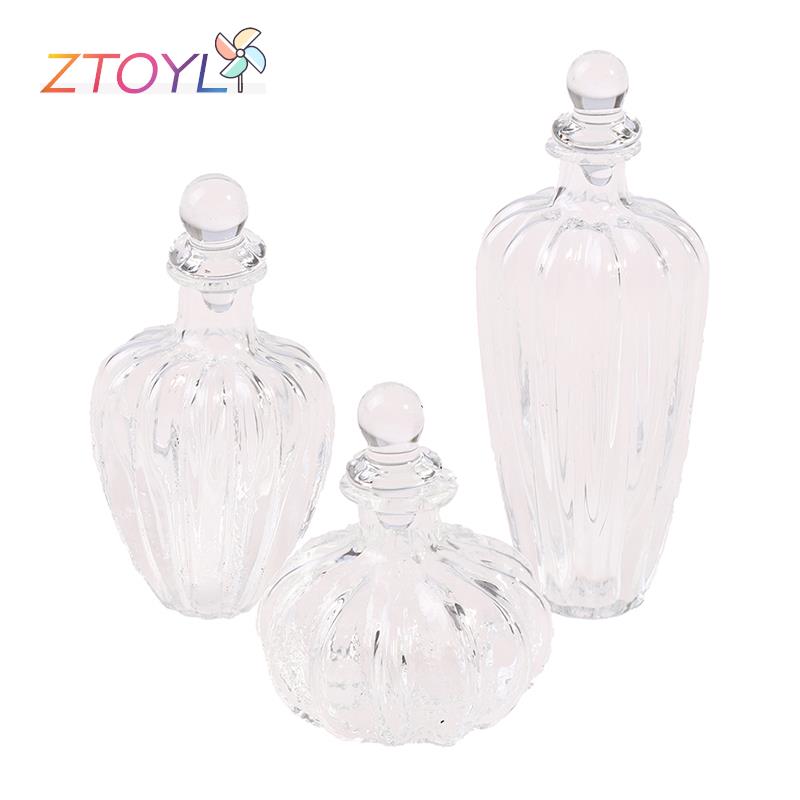 Poppenhuis Miniatuur Glazen Fles Glas Stopper Tiny Jar Flesjes Pop Decor Speelgoed