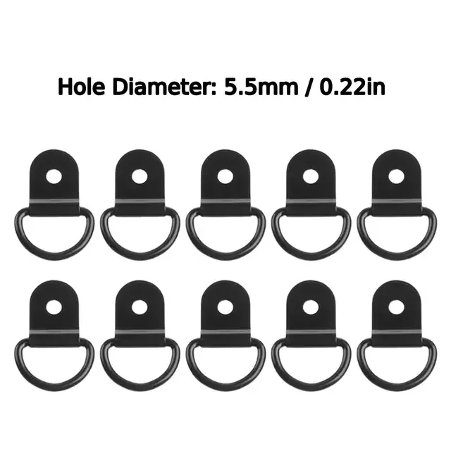 10pz D anelli cravatta giù ancore squillare tiro gancio anello di ancoraggio in acciaio inossidabile carico adatto per auto barca carico trailer veicoli RV furgone: Oro