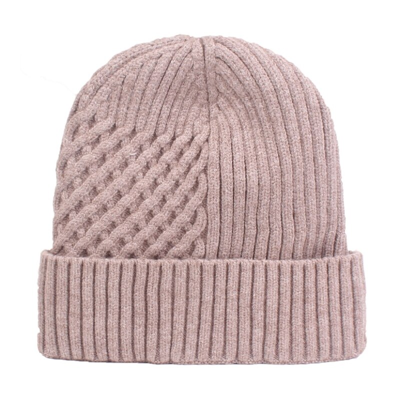 Heren dames winter muts dikke fleece muts skullies muts snowboard skiën schaatsen zachte gebreide muts met omslag