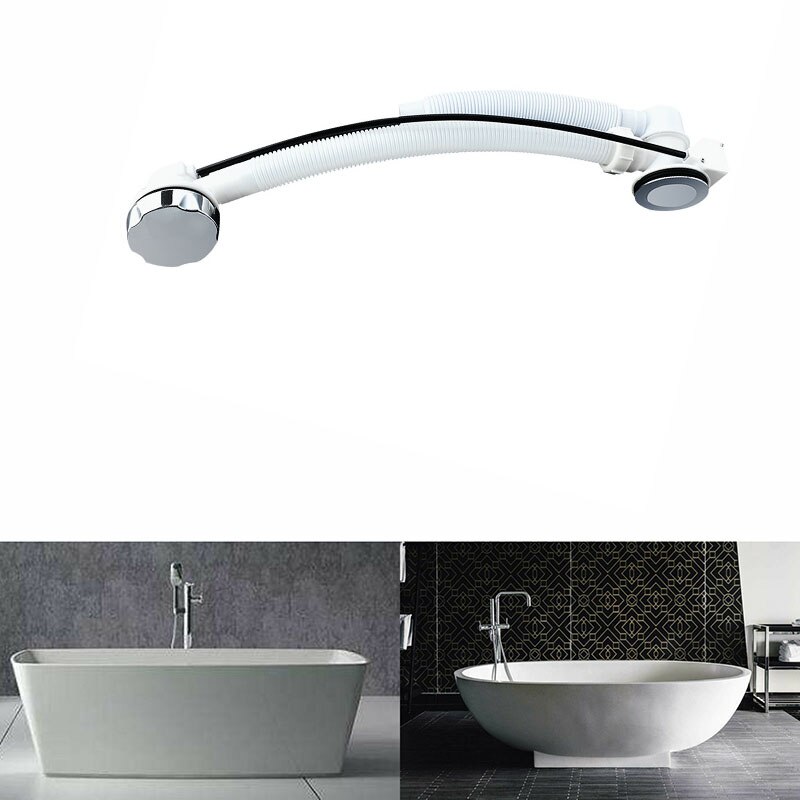 Dolt badavlopp pop-up plugg plast vrid krom handtag up plug badkar vatten dolt plaströr sil