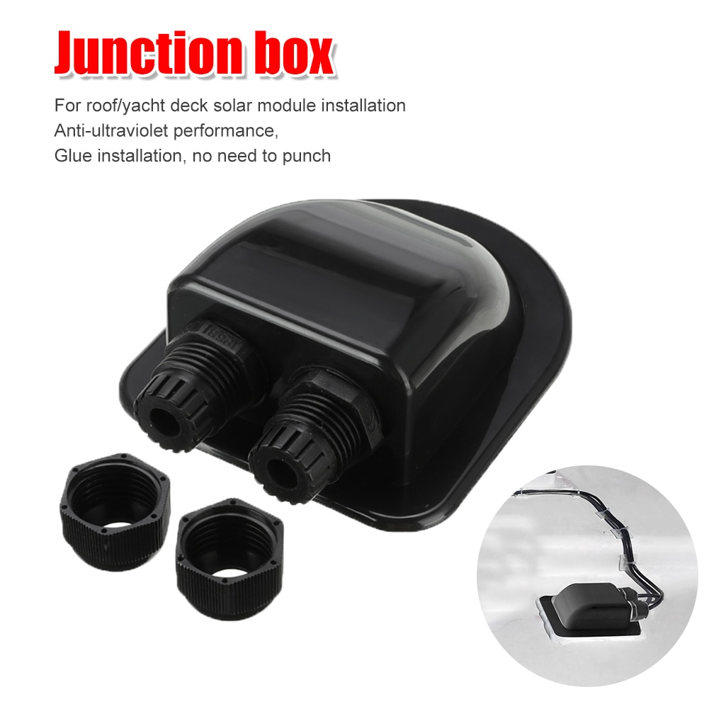 Roof Wire Entry Gland Box Solar Panel Cable Motorhome Caravan Boat RV Camper Van Yacht