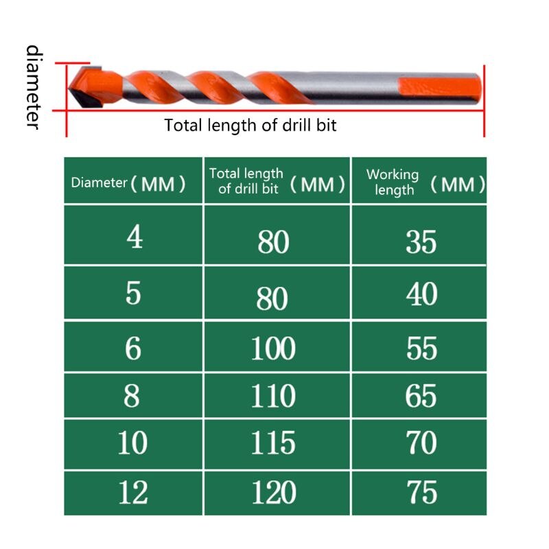 Multifunctional Drill Bits Ceramic Glass Ultimate Punching Hole Working Sets Au 20