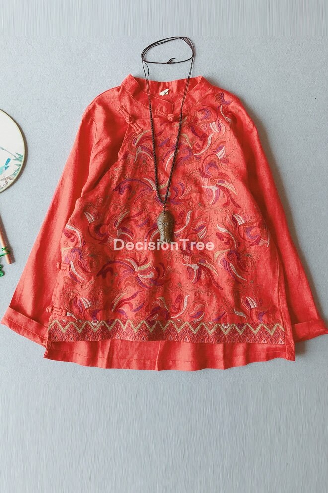 Katoen Linnen Vintage Cheongsam Blouse Vetement Traditionele Chinese Thee Kleding Vrouwen Qipao Chinese Shirt Qipao Blouse