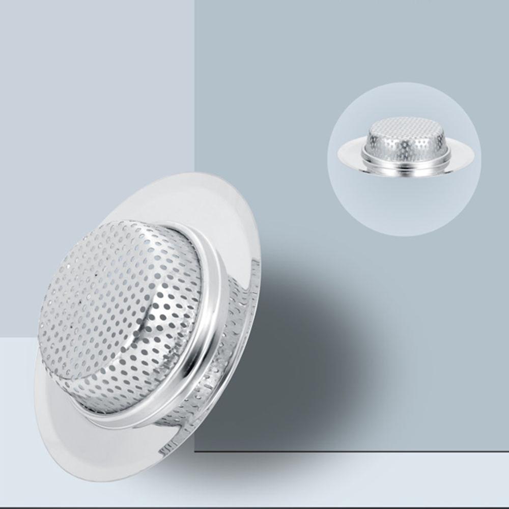 Stainless Steel Kitchen Sinks Strainer Drain Hole Filter Trap Metal Sink Strainer Bath Sink Drain Hair Catcher Food Slag Cleaner