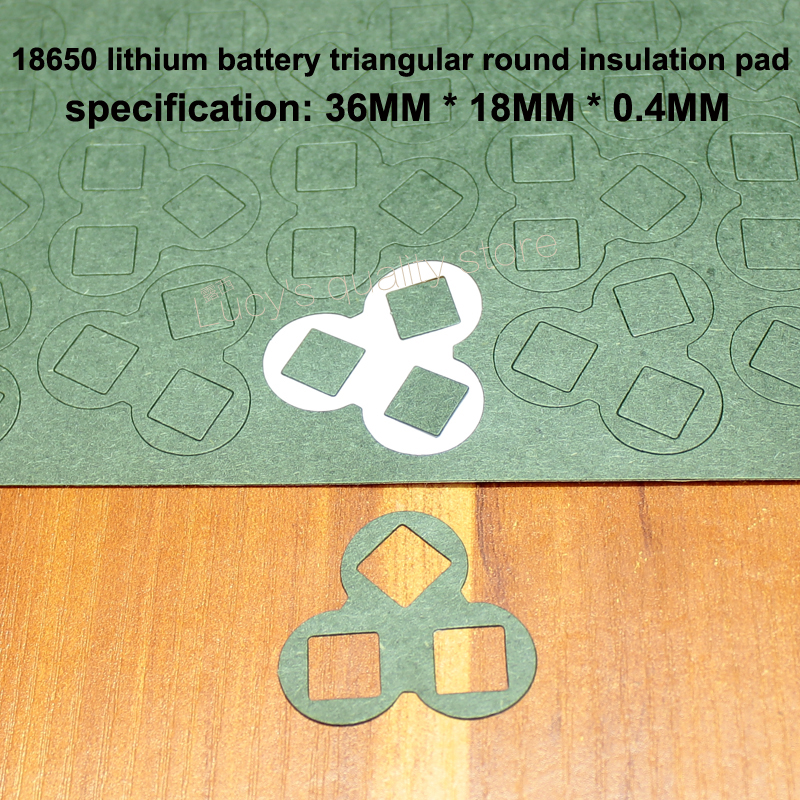 100pcs/lot 18650 lithium battery pack insulation material barley paper high temperature insulation gasket red just gasket