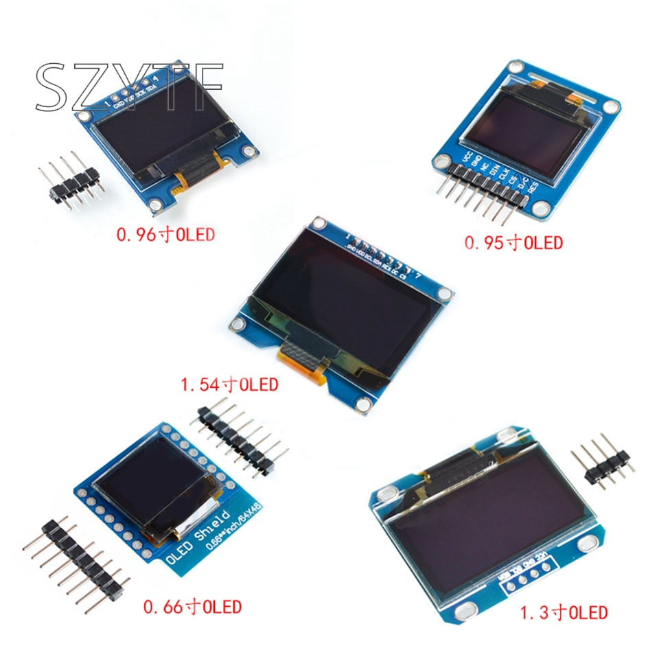 0,91/0,96/1,3 zoll blau weiß IIC kommunikation OLED display modul/LCD bildschirm serial port