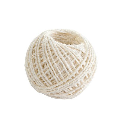Naturligt jute reb 40m håndlavet tilbehør hamp jute reb til boks snor bryllup tags dekoration wrap decor: -en