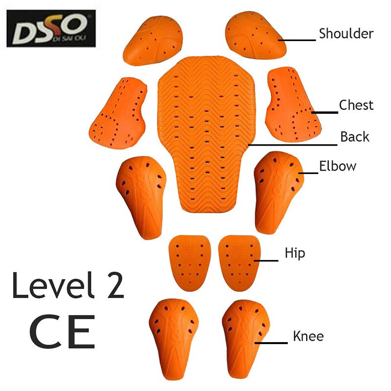 DSO giacca protettiva per la schiena da corsa per motociclista pantaloni inserto protezione anti-impatto equipaggiamento protettivo protezione per attrezzatura da motocross