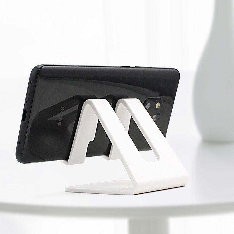 Desk Cell Phone Holder Triangle Mobile Tablet Stand Universal Black Plastic Desktop Support Telephone for xiaomi iphone ipad