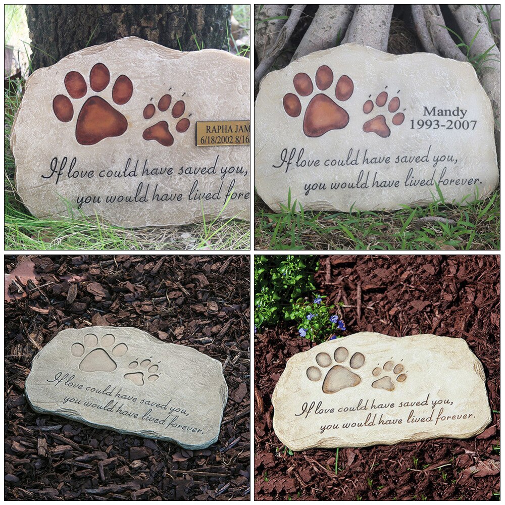 Puppy Gravestone Pet Memorial Stone Grave Pet Tombstone Memorial Ornament