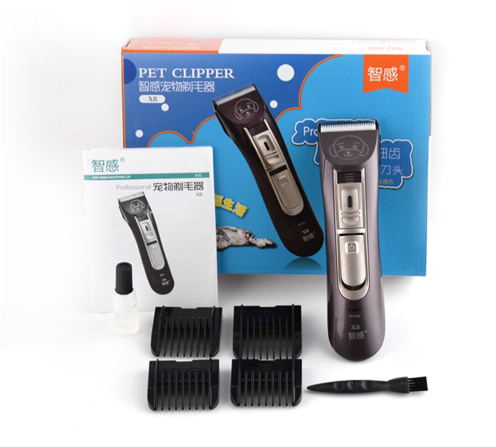 Professionele Grooming Set Oplaadbare Pet Kat Hond Haar Trimmer Elektrische Pet Clipper Scheerapparaat High Power Haar Snijmachine