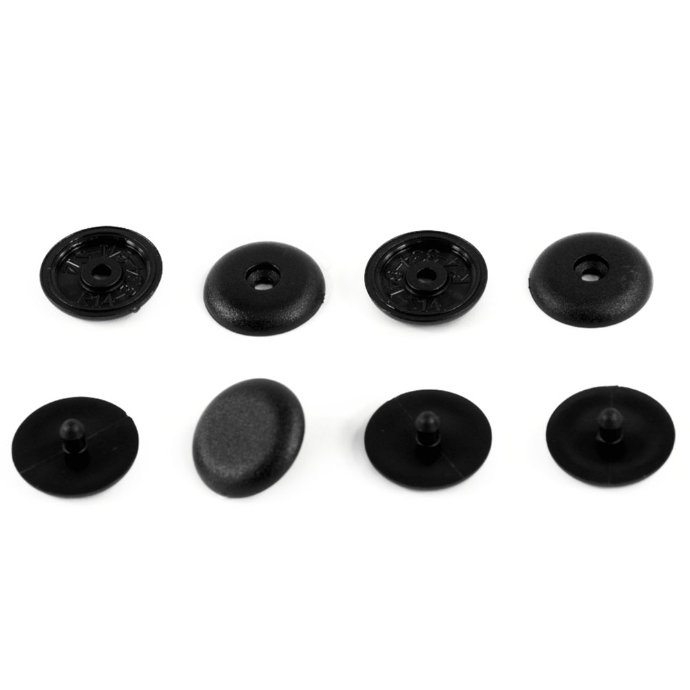 Juego de botones tipo Clip con hebilla, soportes universales para coche, tope, Perno de broche, hebilla de cinturón de seguridad, retenedor, 6x15mm, 4 par/set