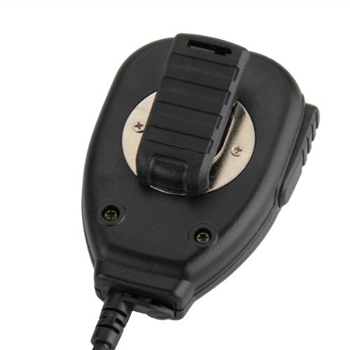 Mikrofon 2 pin højttalere til radio walkie talkie sort