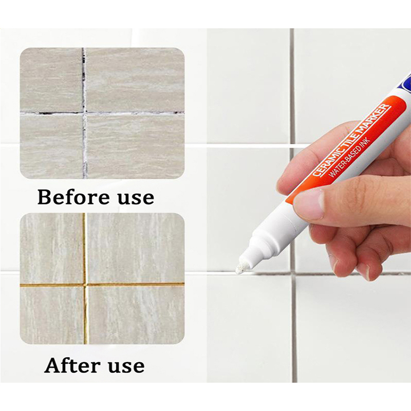 Rotulador de azulejos para reparación de lechada, 3 piezas, rotulador de alimentación de juntas, bolígrafo de pintura, rotulador de pizarra blanca borrable