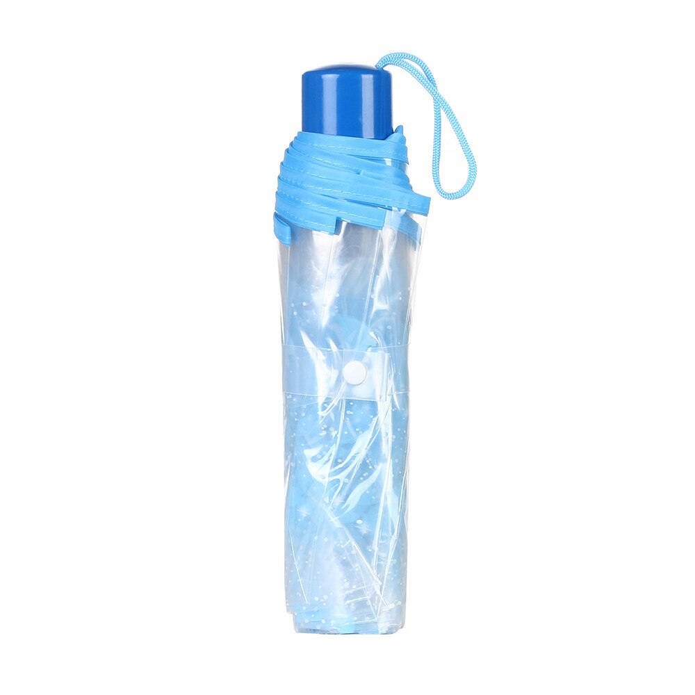 Transparent Clear Umbrella Cherry Blossom Mushroom Apollo Sakura Umbrella Blue: Blue 
