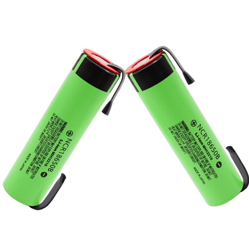 Original 18650 Replacement Batteries NCR18650B 3.7 v 3400mah 18650 Lithium Rechargeable Battery Welding + Nickel Sheet batteries