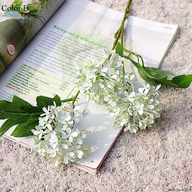 Isländsk lila blomma boll gren siden konstgjord blomma fleur artificielles för hem bröllop dekoration fotografering flores: B