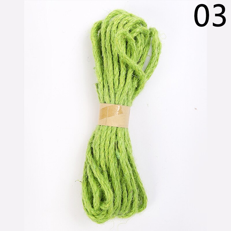 6mm 10meters/roll Burlap Rope Natural Jute Twine Burlap String Linen Rope Wedding Wrapping Cords Thread DIY decoration: 03