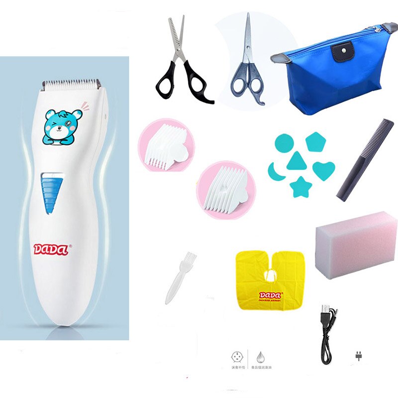 Baby Hair Clipper Electric Hair Trimmer Mute Charging Child Fader Shaving Bald Knife Baby Scissors Home Hair Cutting Machine