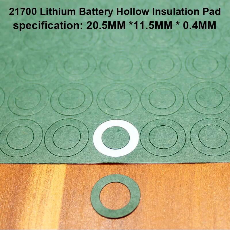 100pcs/lot 21700 lithium battery positive pole insulation pad, barley paper battery insulation surface pad, circular sticker: dark blue