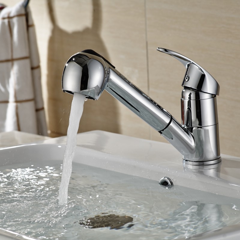 ALWAYSME Ausziehbarer Wasserhahn im klassischen Stil für Wohnmobile, Wohnmobile, Boote, Marine, Yacht