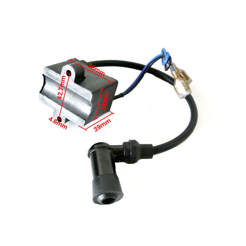 Insugsmanifold & Tändspole & Tändstift för 49cc 66cc 80cc Motoriserad Cykel