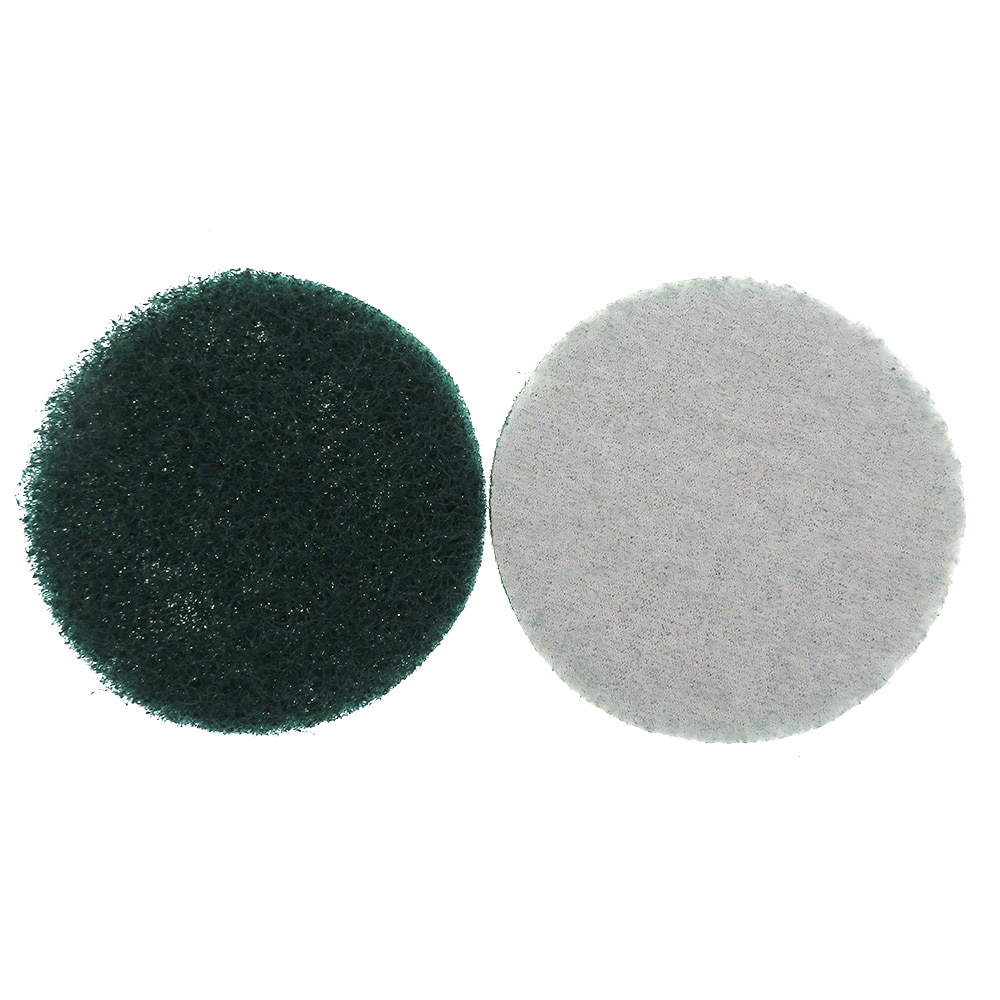 247 We Mean Clean 6pc Drill Brush Scour Pads – 3 Red + 3 Green, 4 Inch, Universal