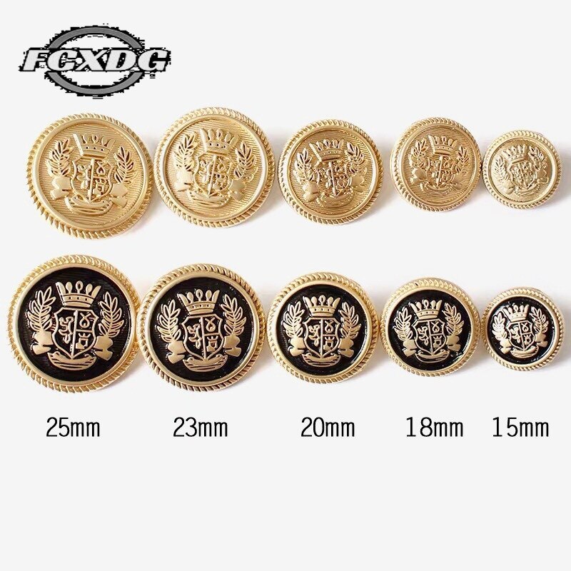 Metalliset napit vaatteiden ompelutarvikkeille ja -tarvikkeille käsin ommeltu takin takin napit 20mm vaatenappia