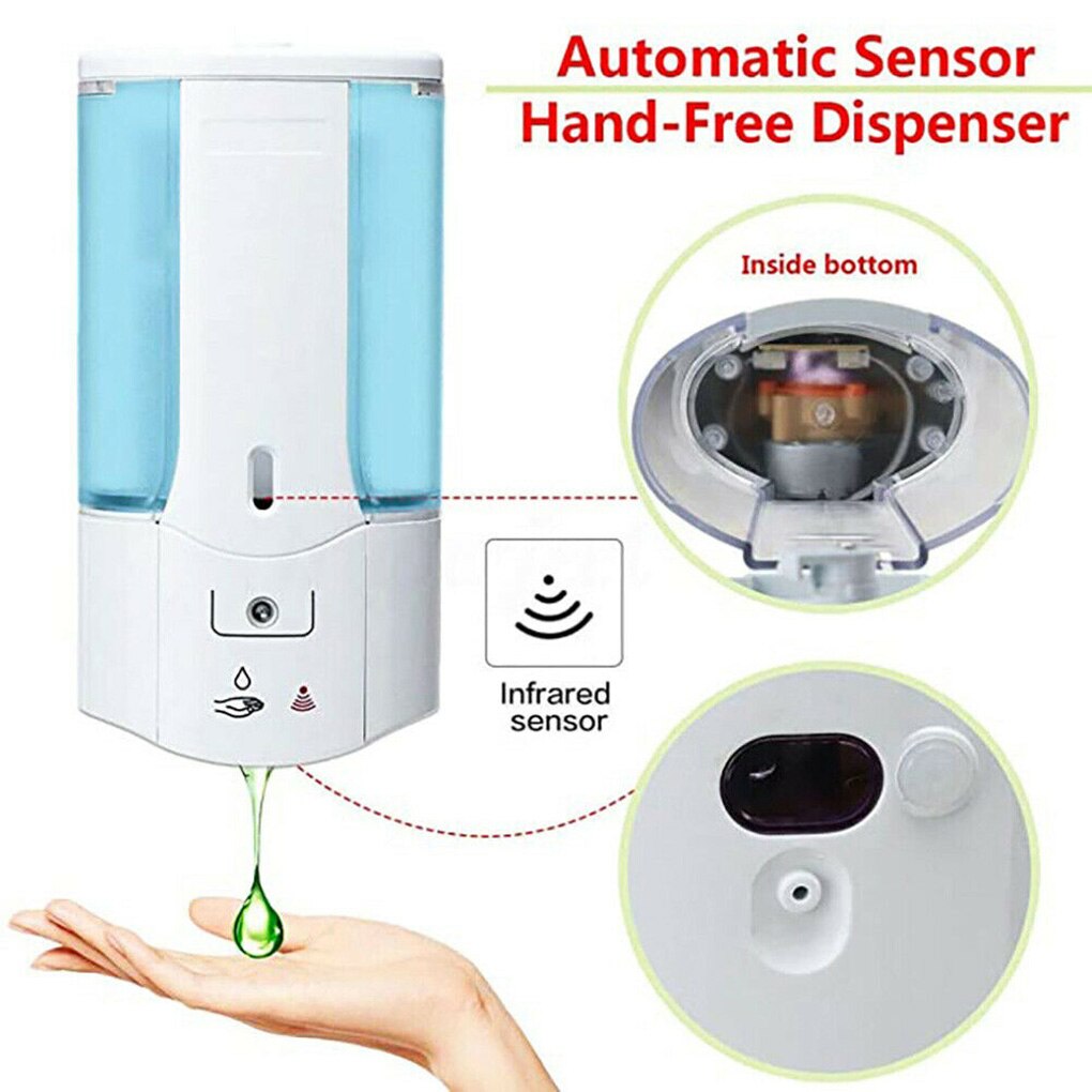 Hand Wassen Dispenser Automatische Touchless Dispenser Badkamer Hand Wassen Container Voor Thuis Office 450Ml