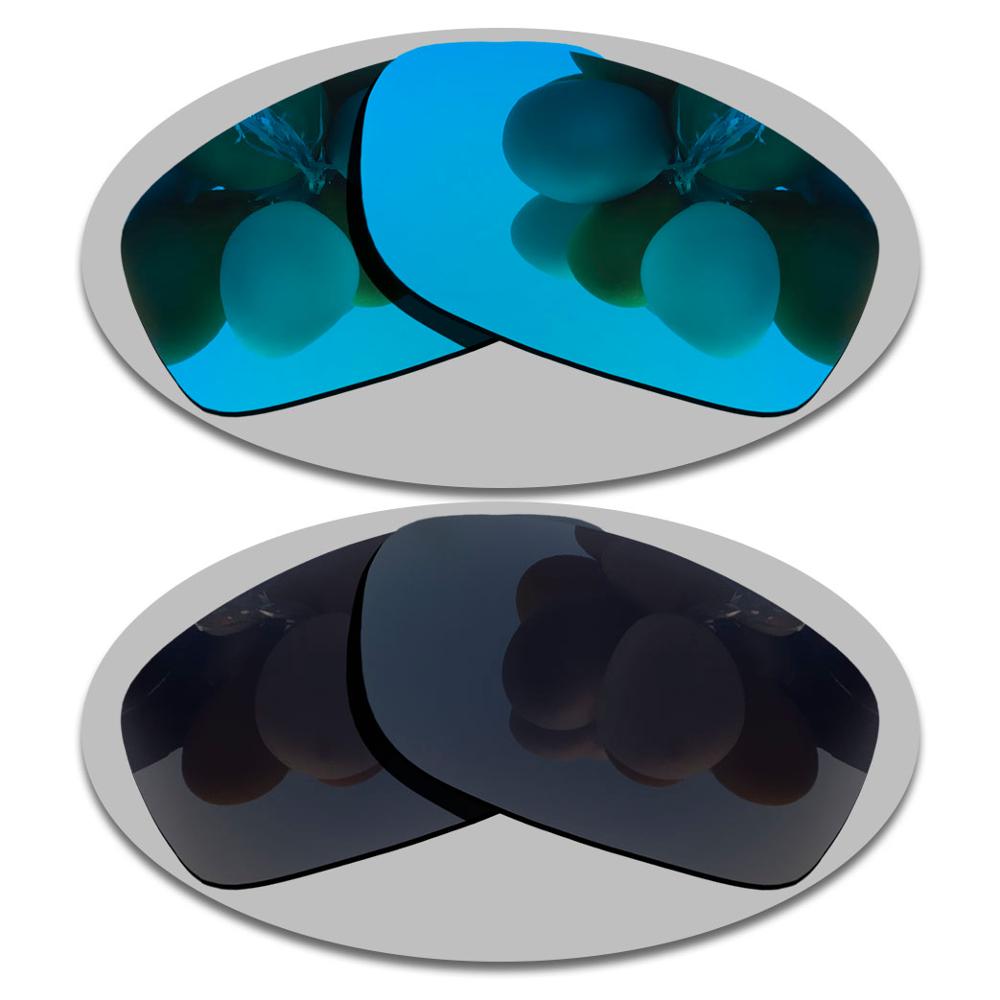 Gepolariseerde Zonnebril Vervanging Lenzen Voor-Fives Squared OO9238 Frame-Vele Variëteiten: Sky Blue-Grey Black
