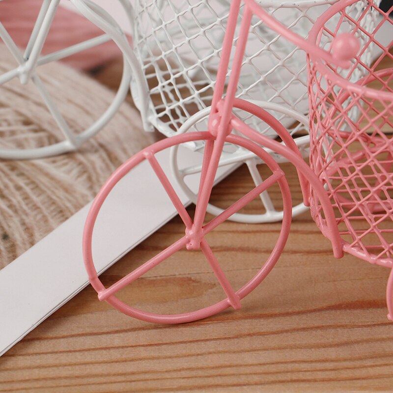 Leuke Iron Driewieler Art Decoratie Bruiloft Suiker Sieraden Container Opslag Houder Art Decoratie Kleine Items Container Party