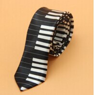 5cm Personality Mens Ties Piano Music Neckties Plaid Slim Tie Business Striped Tie For Male: 4