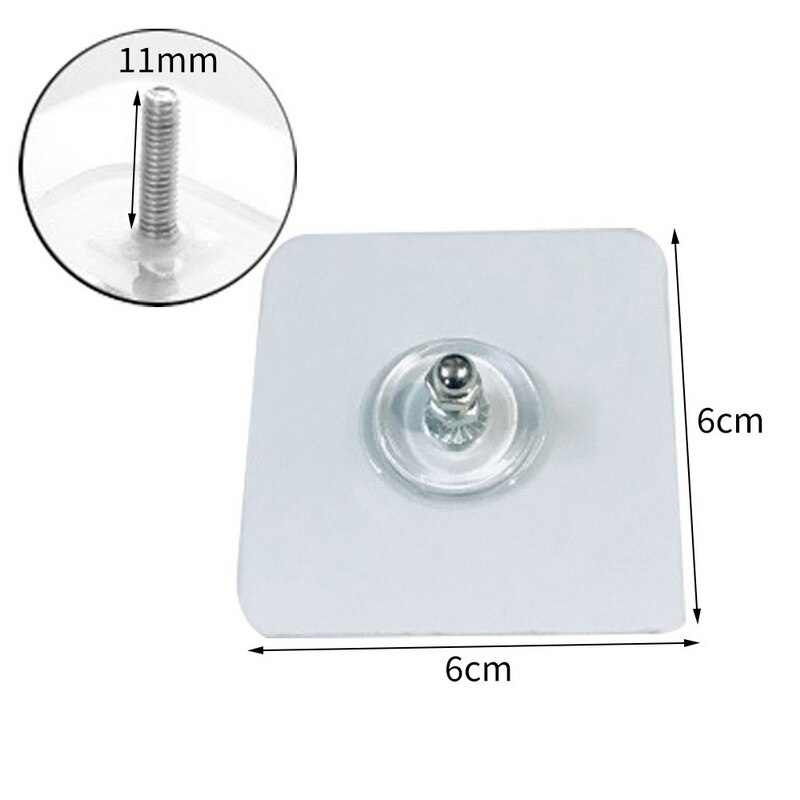 Zelfklevende opbergrek hanger spijkers huis keuken muur deurhaak sleutelrek keuken handdoekhouder spijkervrije muur keuken: 11mm