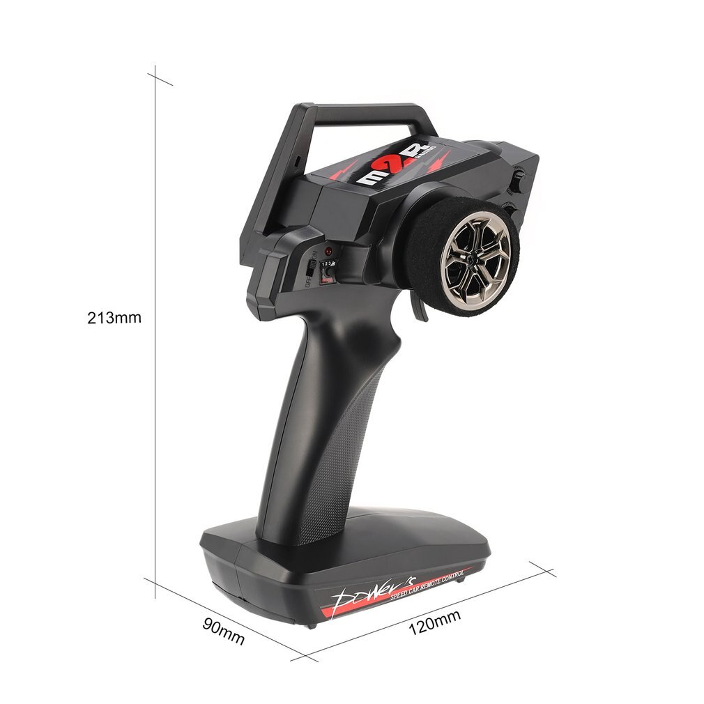 Radio Afstandsbediening Zender met Ontvanger 2.4G 2CH Controle Brandstof Onderdelen voor RC Auto 1/12 Wltoys 12428/12423