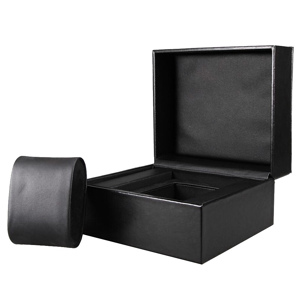 Watch Case Faux Leather Single Slot Collection Jewelry Bracelet Storage Box