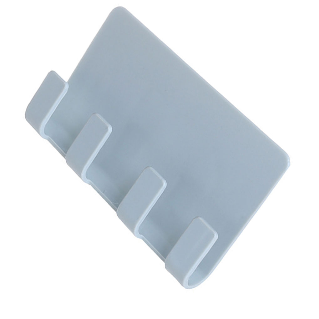 Stick Up Style Wall Cell Phone Bracket 4 Colors Mobile Phone Charging Holder for Wall Traceless 4 Hook Receiving Hanger Bracket