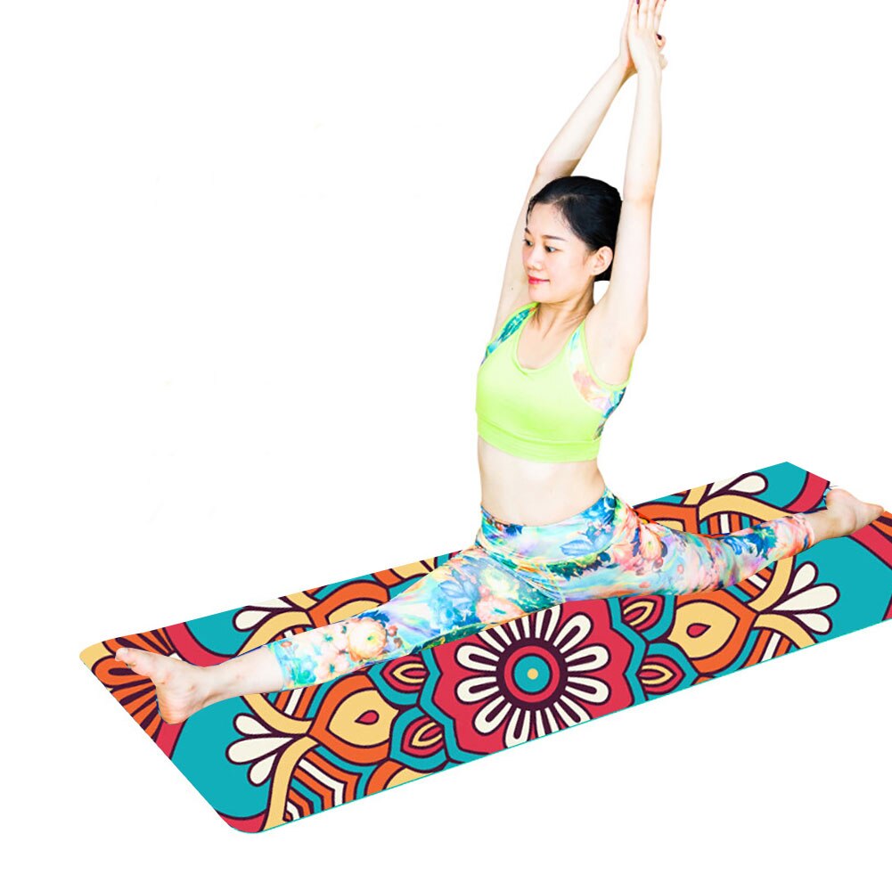 Yoga Mat - 183x61cm - 7mm Thick - TPE Non-Slip Fitness Pilates Pad