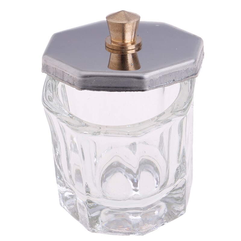 Acrylic Nail Crystal Glass Dappen Dish Bowl Cup With Cap Liquid Powder Manicure Nail Art Tools Acrylic Powder Liquid Cups