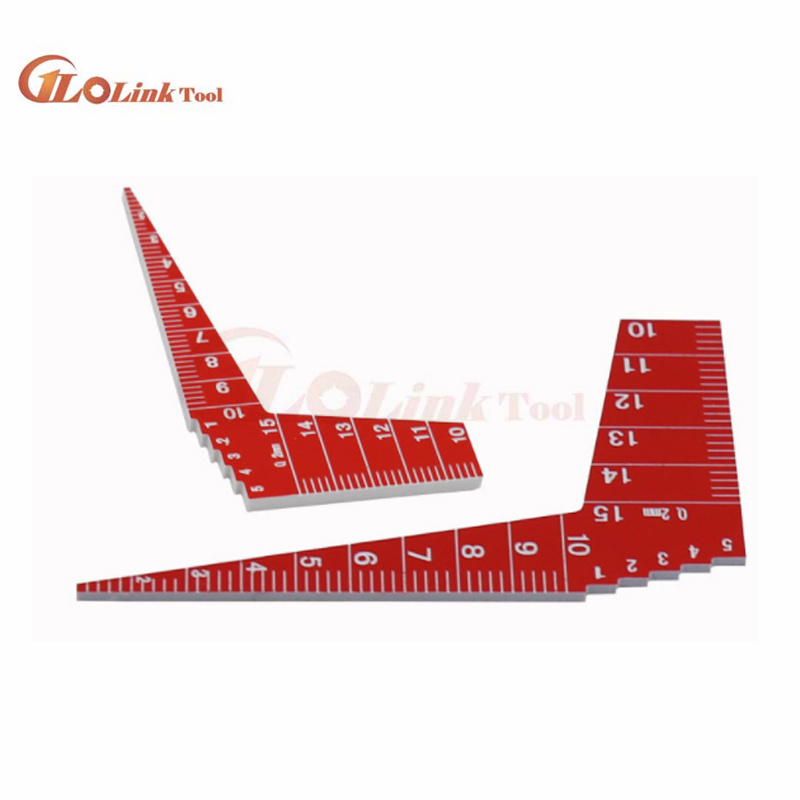 1pcs Japanese K15SG plastic feeler gauge 1-15mm Taper Welding Feeler Gauge Gage Gap Ruler Automobile industry Measuring Tools