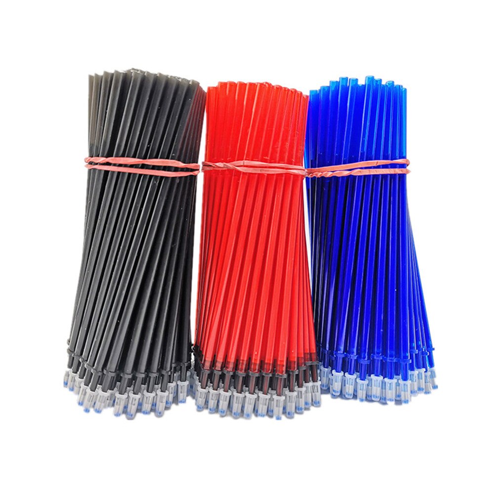 20pcs/set 0.5mm Erasable Gel Pen Refills Red Blue Black Ink Pen Replacement Painting Refills Office Writing Stationery Supplies
