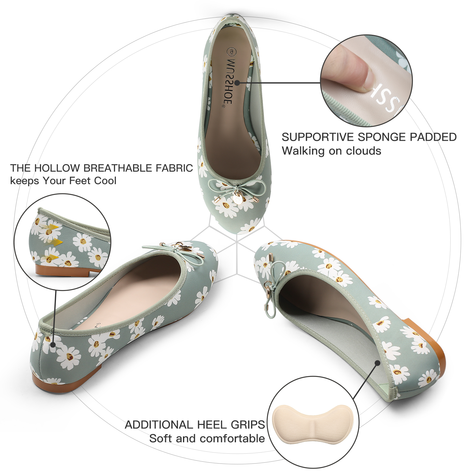 Vrouwen Flats Schoenen Sexy Dagelijks Woon-Werkverkeer Casual Ademende Vrouwen Loafers Comfortabele Ademende Meisjes Balletschoenen