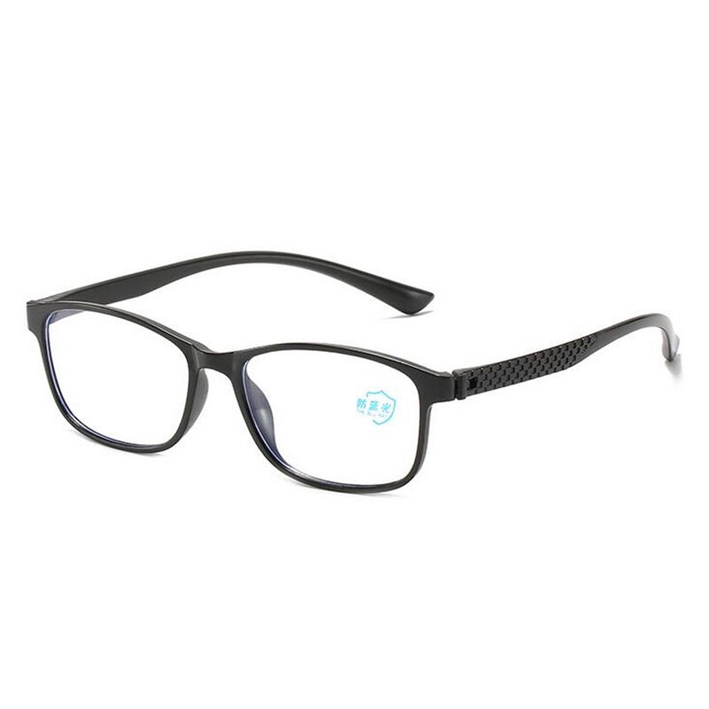Lunettes de myopie carrées de 0, 50, 100, 150, 600 à-, monture complète finie, vue courte, Prescription, monture noire