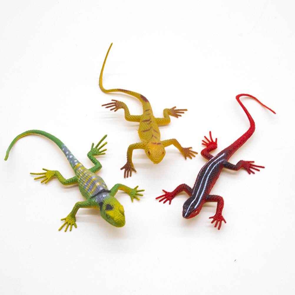 Jouet de Simulation de lézard rampant, 12 pièces, modèle Animal, doux et solide, Science éducative, jouet d&#39;apprentissage cognitif pour enfants,